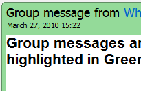 Ricezione messaggi di gruppo